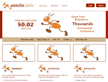 Tablet Screenshot of antclix.info